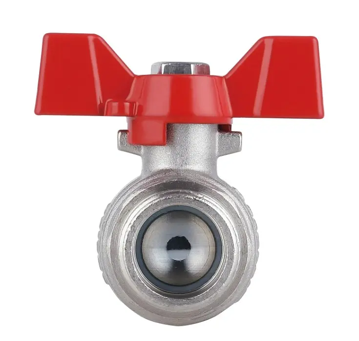 Кран кульовий Thermo Alliance Forte 3/4" ВЗ прямий, PN40, з накидною гайкою, метелик SF261W20 - фото 2