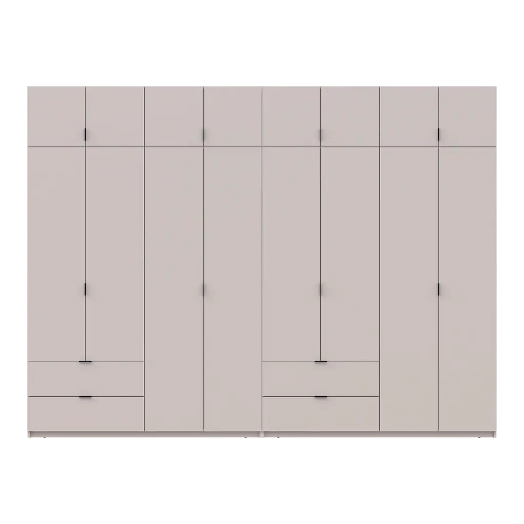 Шафа для одягу Doros Лукас Кашемір 4+4 ДСП 320х50х240 (42005128) - фото 4