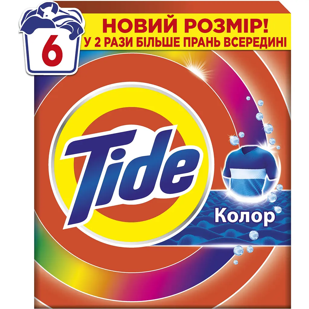 Стиральный порошок Tide Аква-Пудра Color 6 циклов 900 г - фото 2