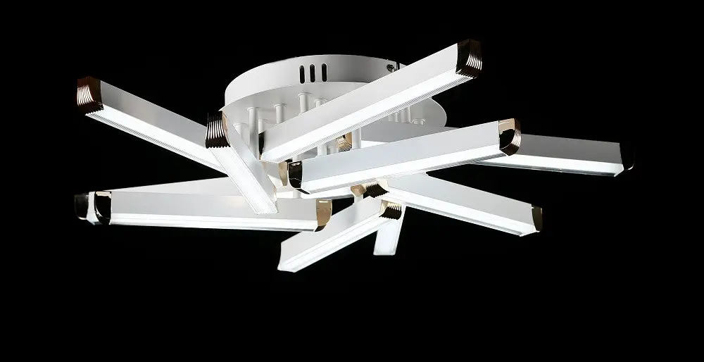 Світлодіодна люстра Splendid Ray L1647/10 LED (WT+GD), білий, золото, 110 Вт, від 10-18 м² - фото 2