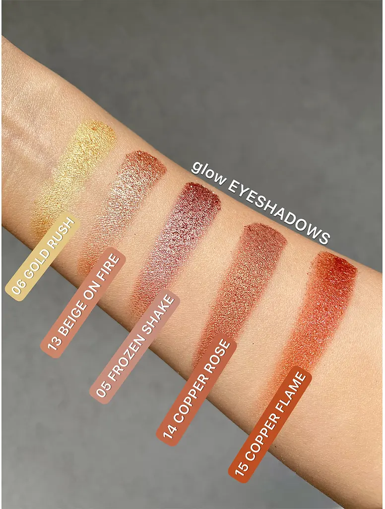 Тени для век Claresa Glow тон 14 (Copper Rose Gold) 1.2 г - фото 2