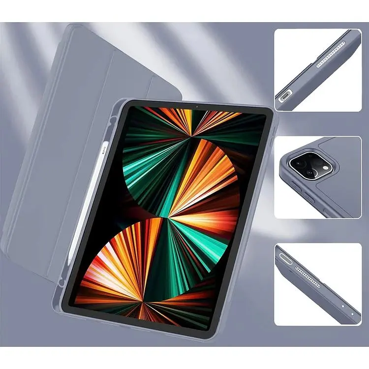Чехол-книжка BeCover Tri Fold Soft TPU с креплением Apple Pencil для Apple iPad Pro 11 2020/2021/2022 Purple (711114) - фото 9