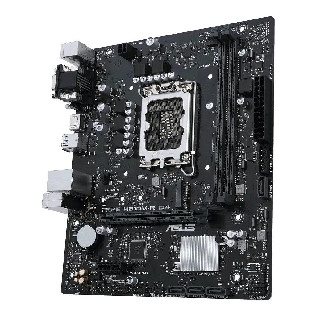 Материнская плата Asus Prime H610M-R D4-SI Socket 1700 - фото 4