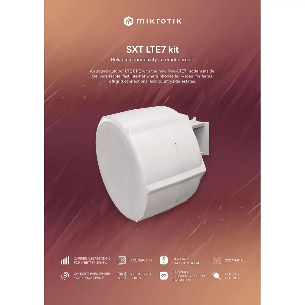Точка доступу MikroTik SXT LTE7 kit (SXTRR11e-LTE7) - фото 5