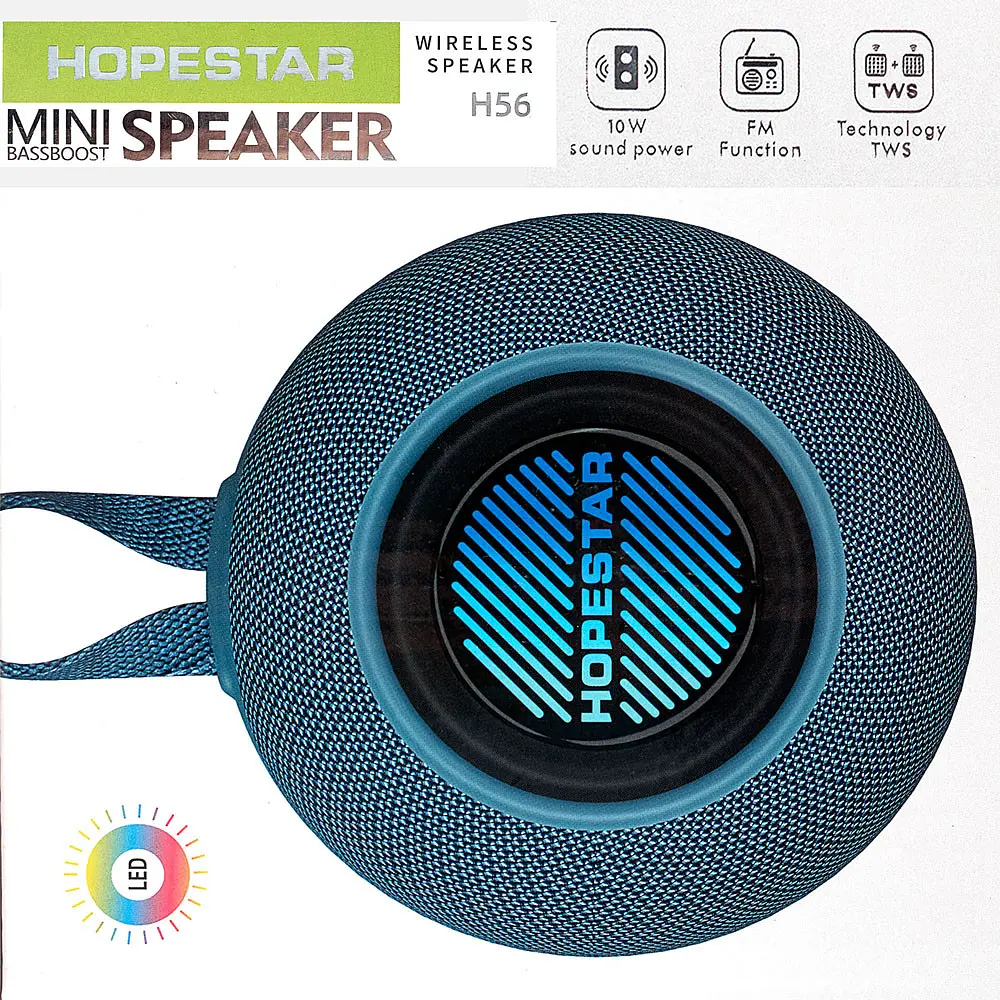 Портативна Bluetooth-колонка Hopestar H56 Dark Синій - фото 2