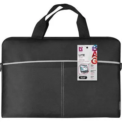 Сумка для ноутбука Defender 15.6" LITE, Black (26086) - фото 8