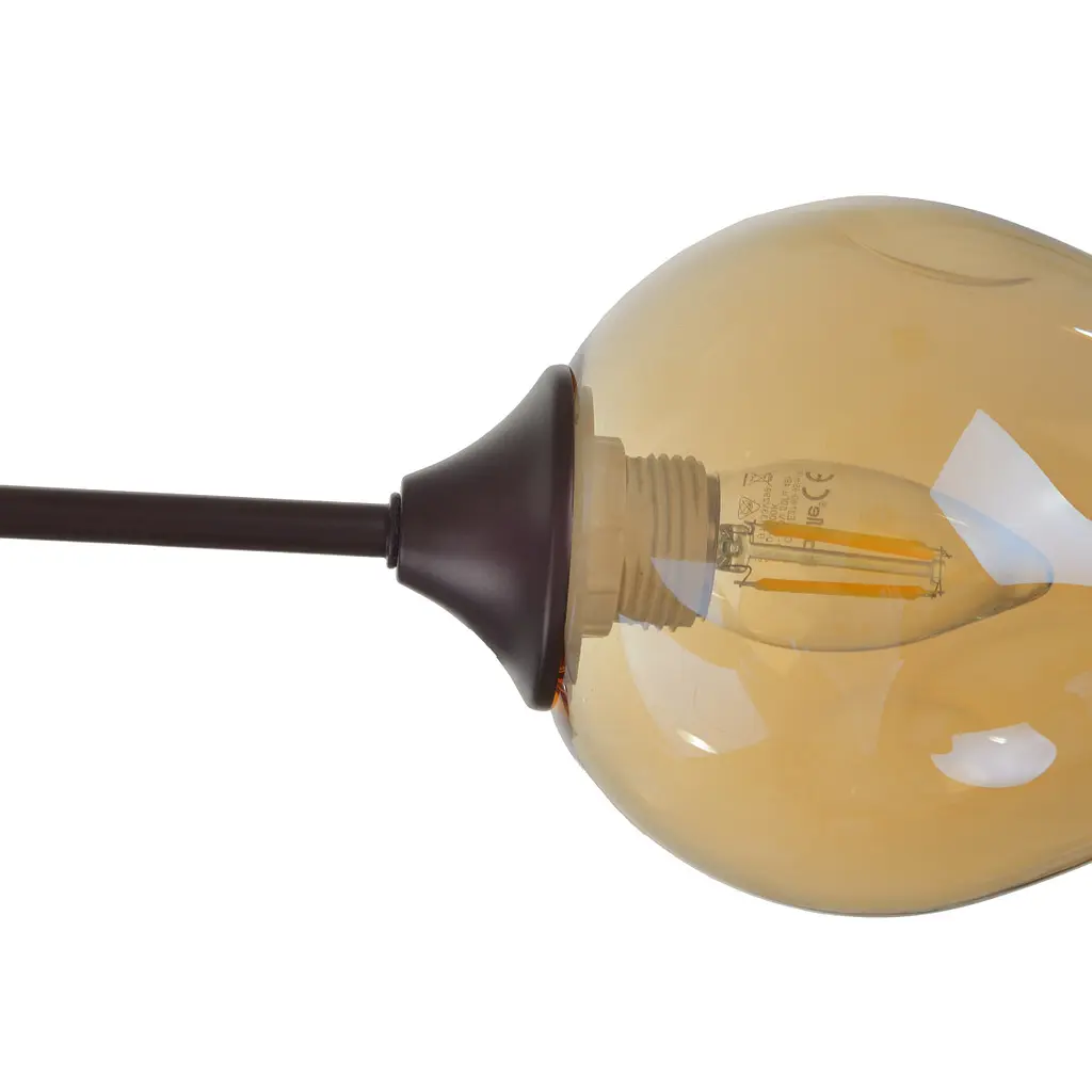 Люстра потолочная Brille классическая E27 60W BR (LK-677C/3) - фото 11