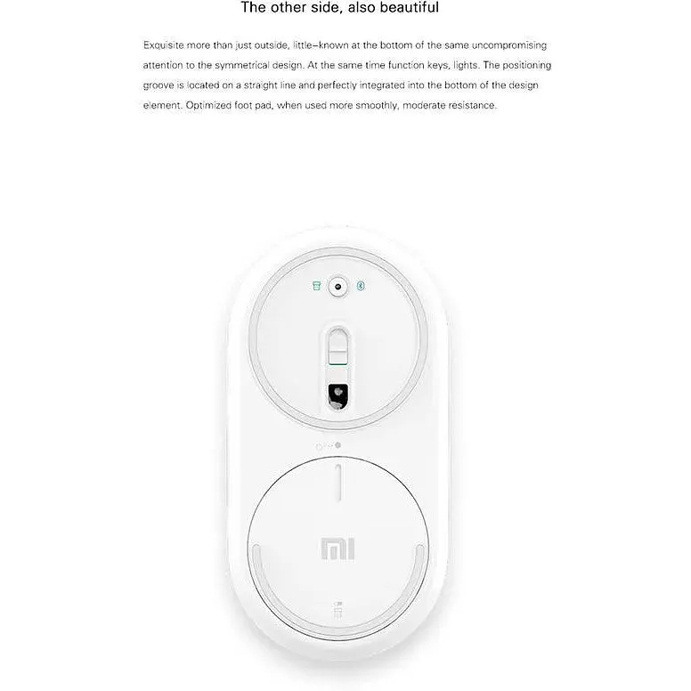 Миша Bluetooth XIAOMI Mi Wireless HLK4008GL бездротова золотиста - фото 2