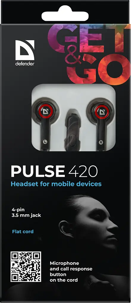 Навушники Defender Pulse 420червоний(63424) (6217089) - фото 4