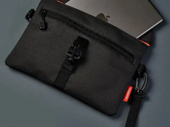 Сумка Xiaomi Tanjiezhe Explorer Dual-Use Magnetic Buckle Canvas Bag Black 3260422 - фото 2