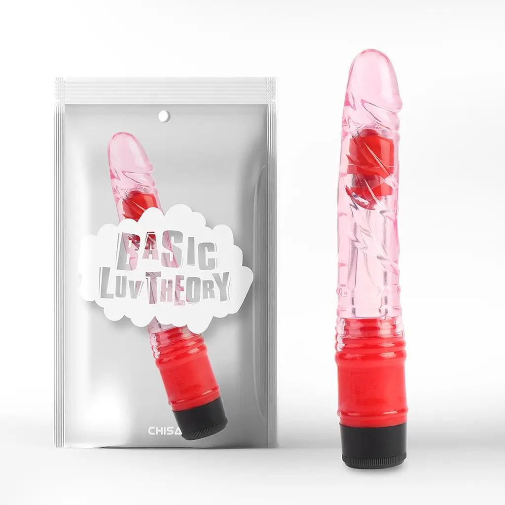 Вібратор Basic Luv Theory Realistic Vibe 8.8" 22.3 см рожевий - фото 6