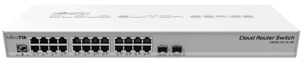 Коммутатор Cloud Router Switch CRS326-24G-2S+RM MikroTiK teh0018241 - фото 2