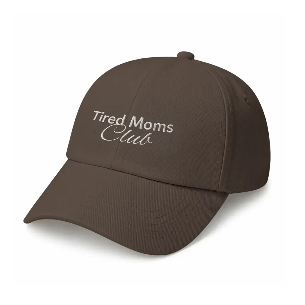 Кепка «Tired Moms Club» коричнева