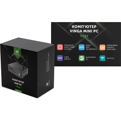 Комп'ютер Vinga Mini PC V661 (V6611235U) - фото 9