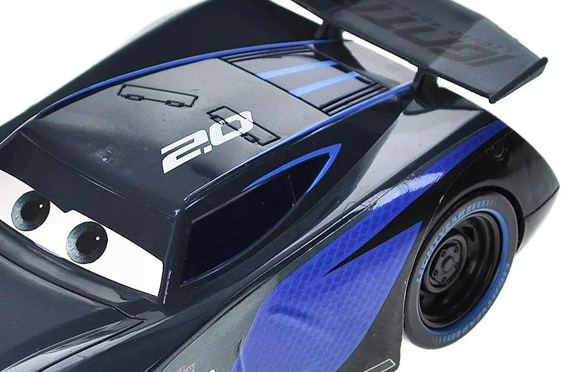 Іграшкова машинка гоночна з мультфільму Cars Jackson Storm світлозвукові ефекти 17616-42DD в коробці р.19х10х6см - фото 5
