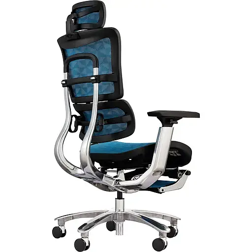 Офісне крісло GT Racer X-809L (W-55), синє (X-809L Blue (W-55)) - фото 5