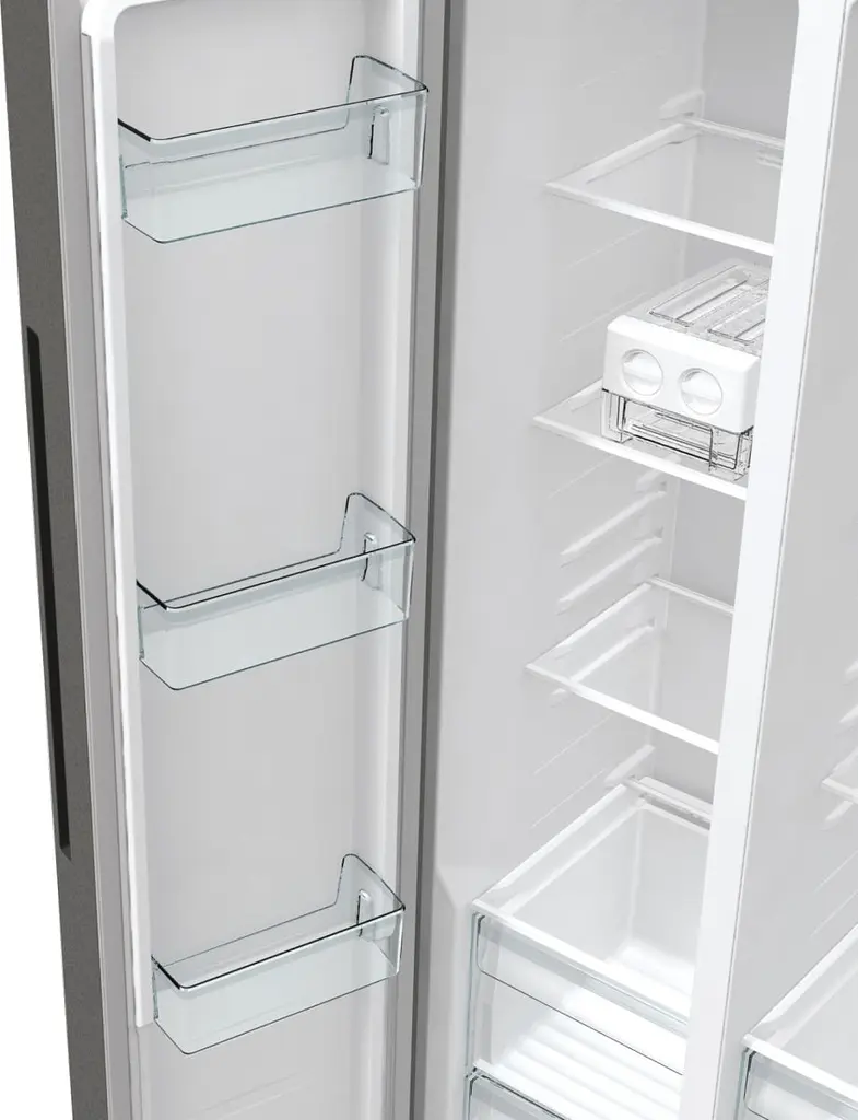Холодильник Gorenje SBS 179х67х92см 2 двери 356(191) л А++ NF+ матовый серый (NRR9185EAXL) - фото 15