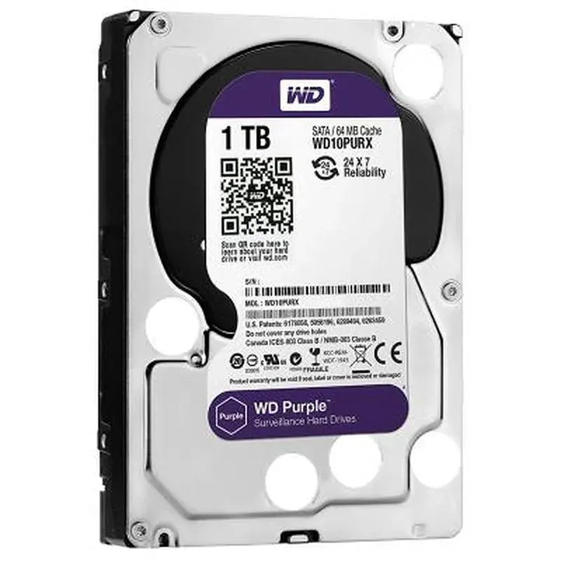 Жорсткий диск 3.5" 1TB WD (WD10PURZ) - фото 2