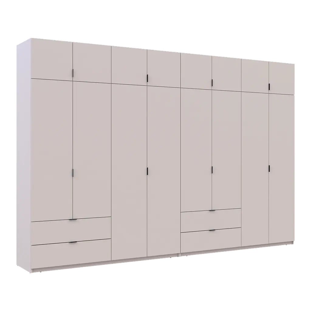 Розпашна Шафа для одягу Doros Лукас Кашемір 4+4 ДСП 360х50х240 (42005144) - фото 6