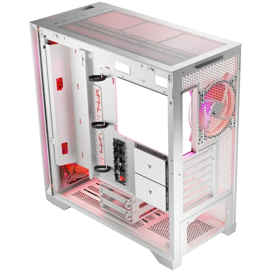 Корпус Modecom VOLCANO EXPANSE S ARGB 4x140 мм fans MIDI USB 3.0x2+TYPE-C WHITE без БЖ ATX (AT-EXPANSE-SG-20-000000) - фото 10