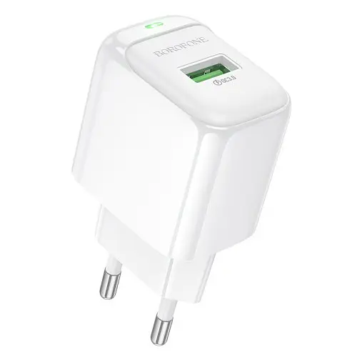 Зарядний пристрій BOROFONE BAS42A Potential single-port 18W QC3.0 білий - фото 5