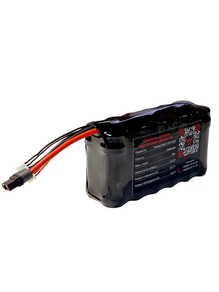 Акумулятор Phoenix drones 6S2P 8400 mAh — батарея високої струмовіддачі для 7-8 дюймових FPV-дронів - фото 2