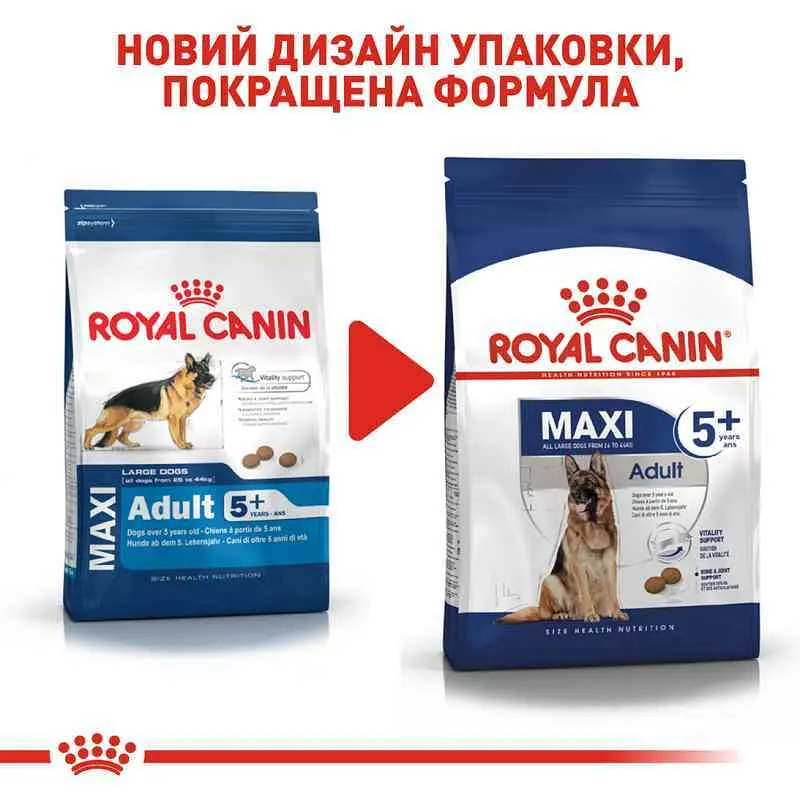 Сухой корм для собак крупных пород старше 5 лет Royal Canin Maxi Adult 5+, 4 кг (3008040) - фото 2