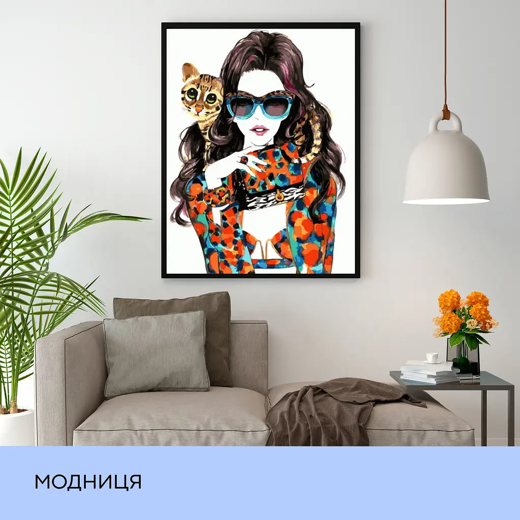 Набор для росписи "Модница" 40*50 см, IDEA2-GX38960 - фото 3