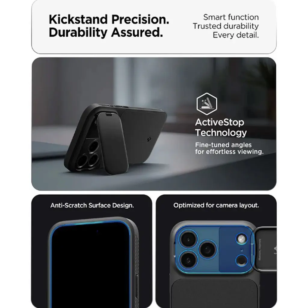 Чохол Spigen Optik Armor для iPhone 17 Pro Black (ACS09953) - фото 16