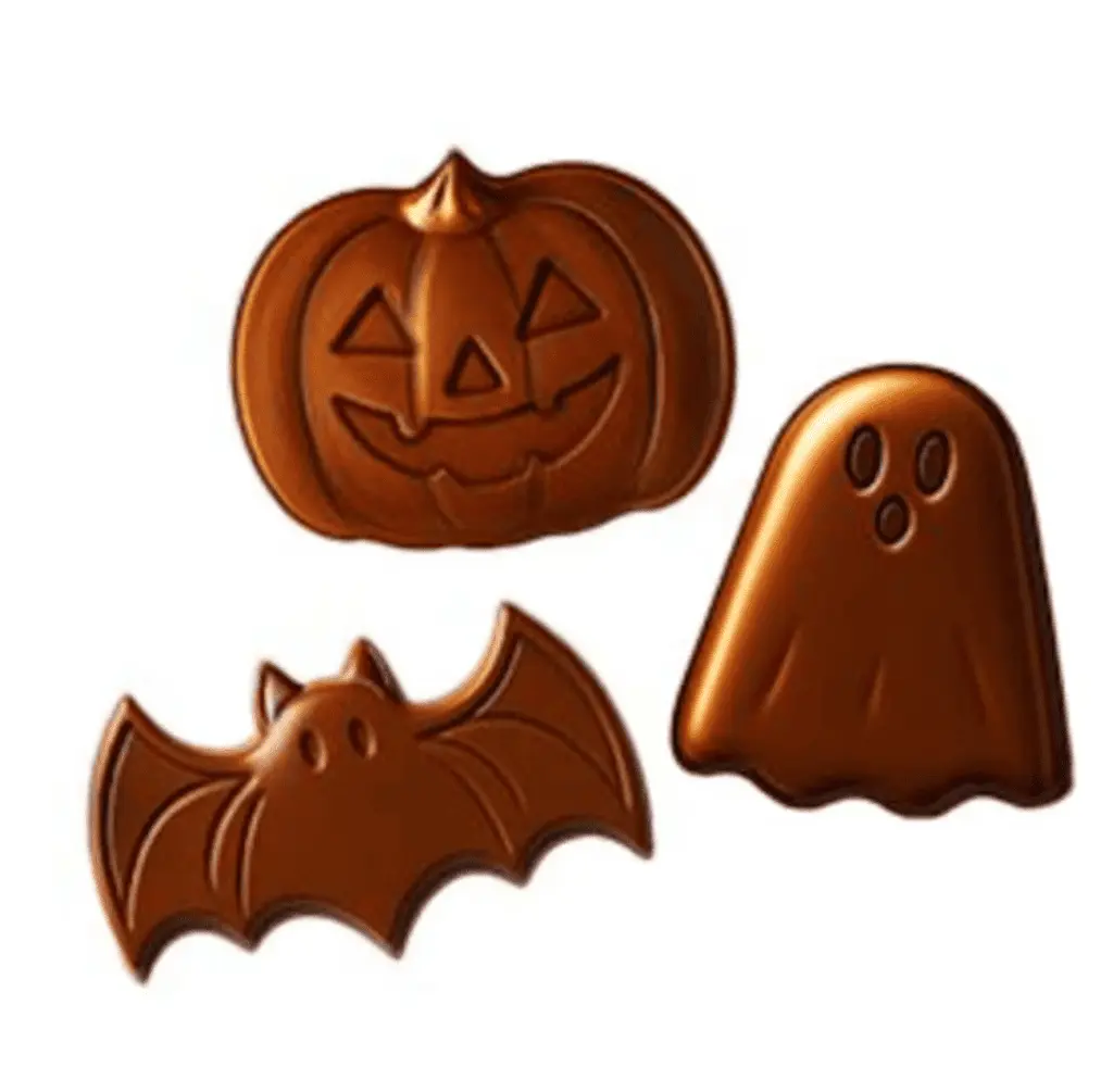 Шоколадні цукерки SKIPPY Milk Chocolate Peanut Butter Halloween Shapes Candy 100г - фото 3