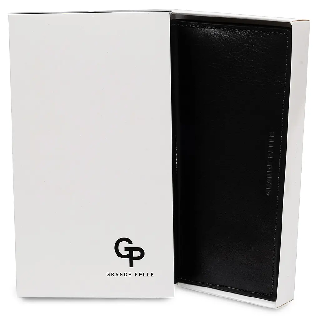 Портмоне кожаное GRANDE PELLE 19,5х10,5х1 см acs0018639 - фото 6