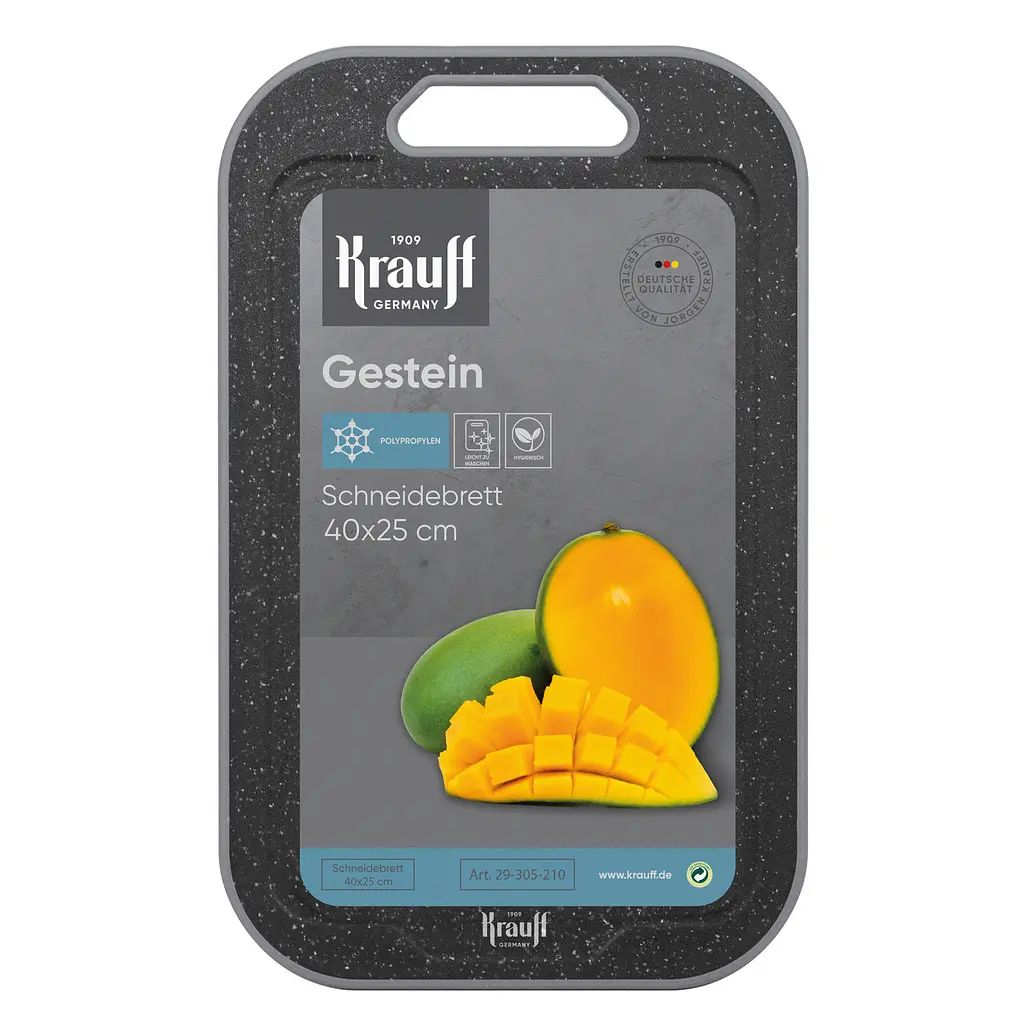 Сковорідка Master Chef Krauff 28 см з кришкою + Дошка кухонна Gestein - фото 9