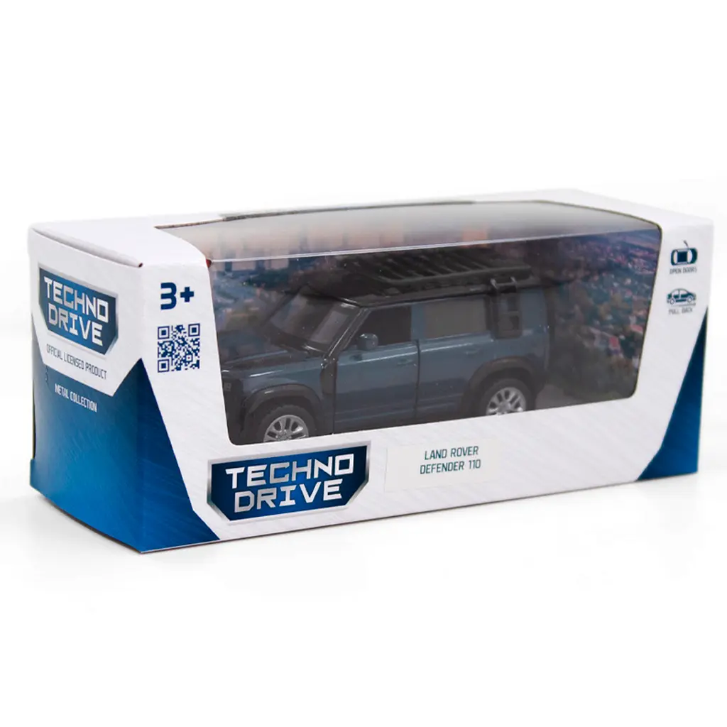 Автомодель TechnoDrive Land Rover Defender 110 синя (250290) - фото 12