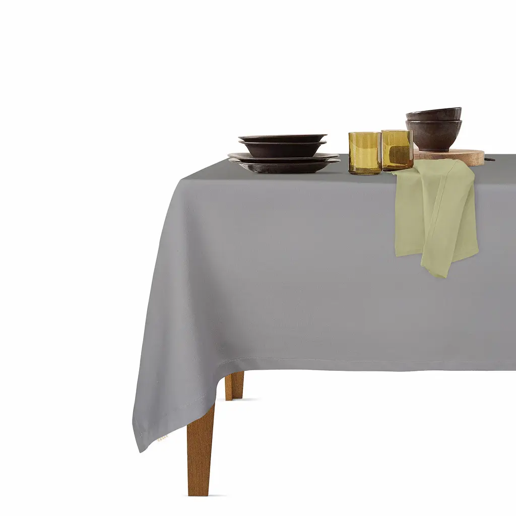 Набір скатертина з серветками DARK GREY & OLIVE COSAS (4822052073940)