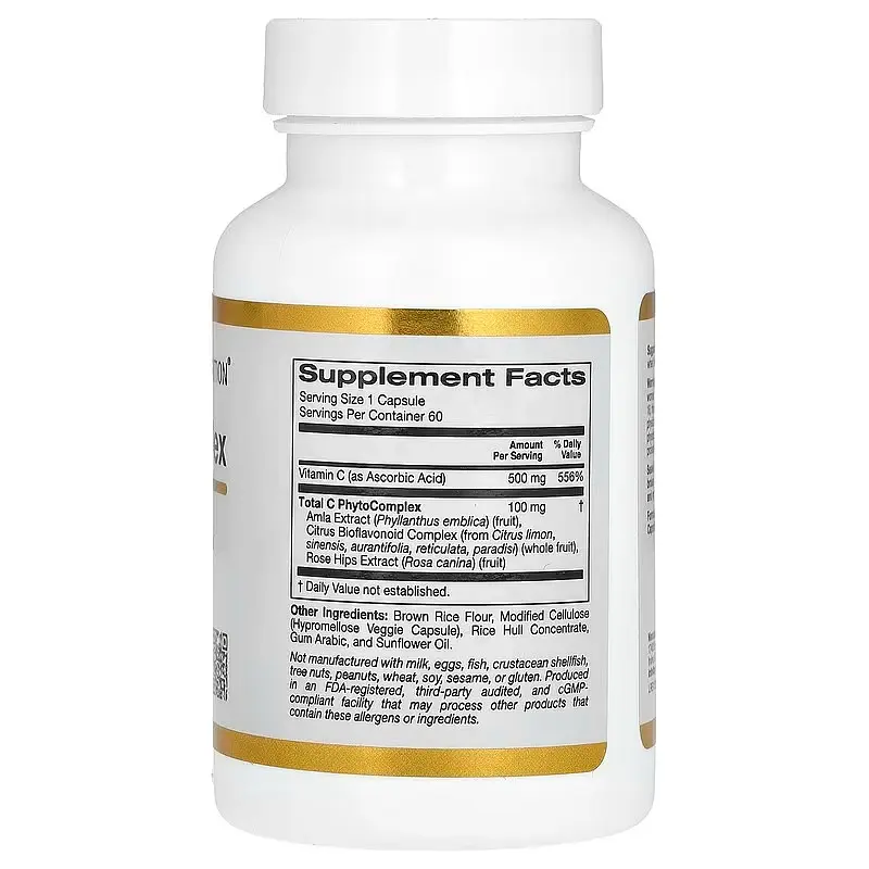 Витамин C Total C Complex 500 mg 60 Capsules CGN vit0006273 - фото 2