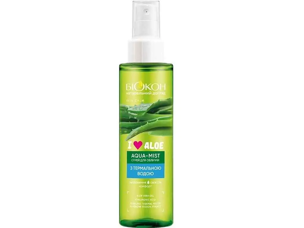 Спрей БІОКОН 110мл з Термальною водою I love aloe aqua-mist