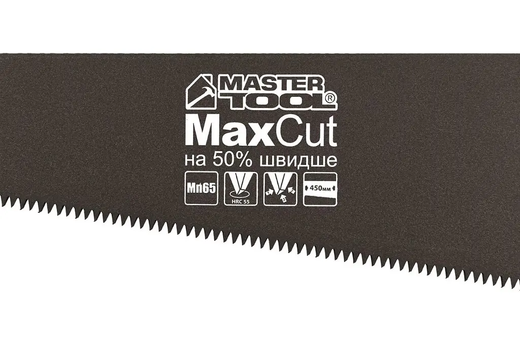 Ножівка ручна MasterTool по дереву 450 мм 7T х 1" потрійне заточування з тефлоновим покриттям - фото 2