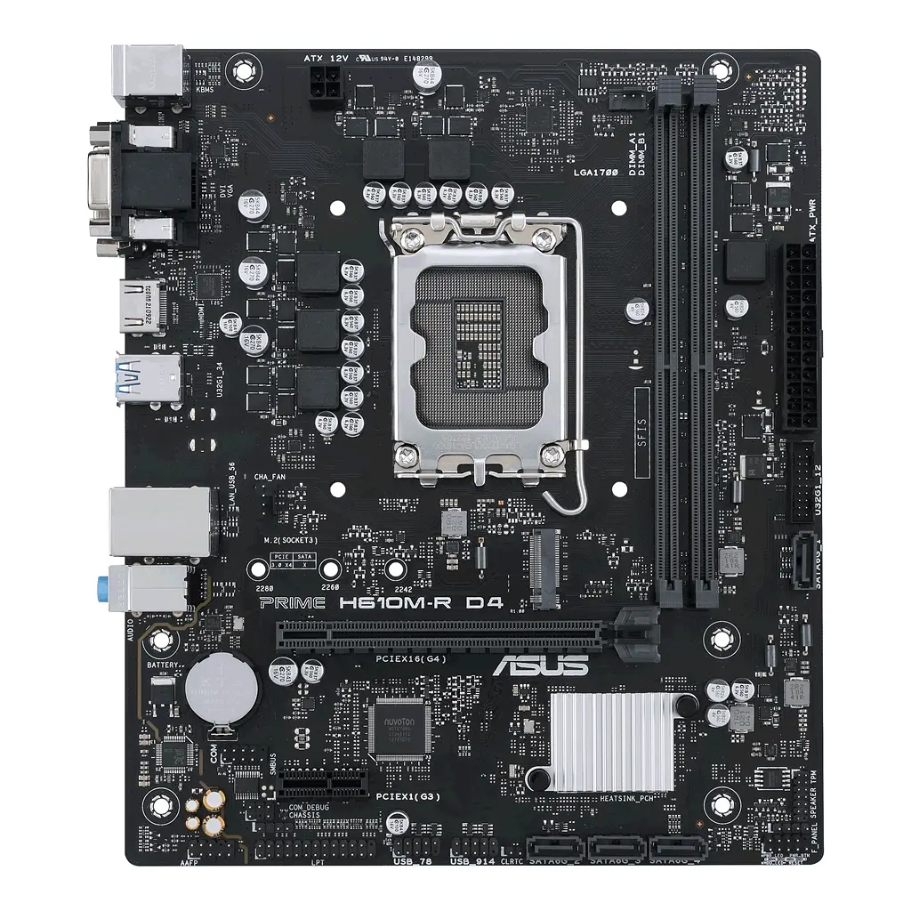 Материнская плата Asus Prime H610M-R D4-SI Socket 1700 - фото 2
