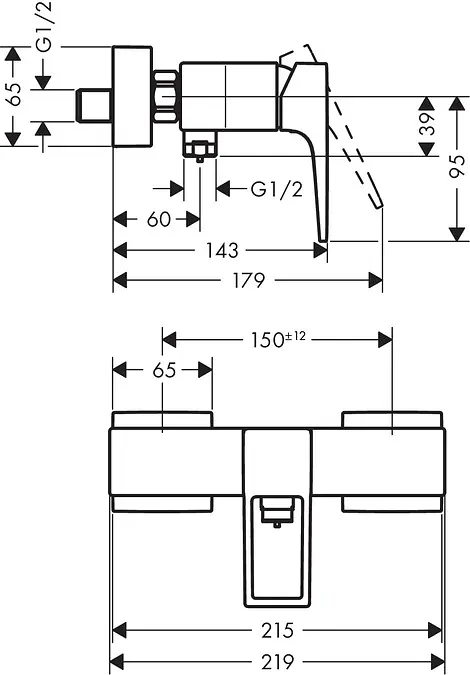 Змішувач для душу Hansgrohe Metropol 74560000 Хром - фото 2