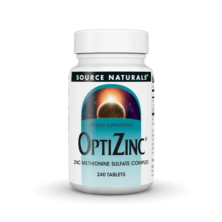 Цинк з міддю OptiZinc, 240 таблеток Source Naturals vit0004487