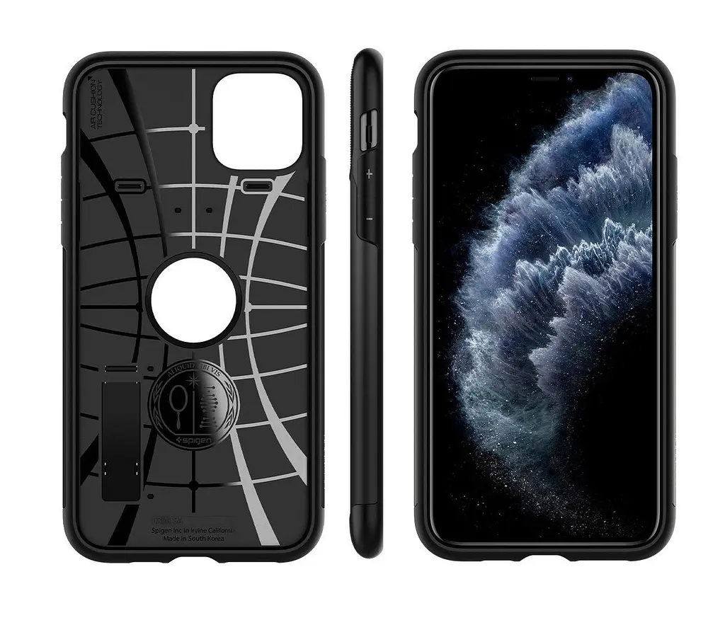 Чохол протиударний із підставкою Spigen Slim Armor 077CS27107 для iPhone 11 Pro (5.8") Black - фото 6