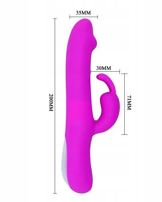 Вібратор-кролик LyBaile Natural Motion 20 см фіолетовий - фото 5