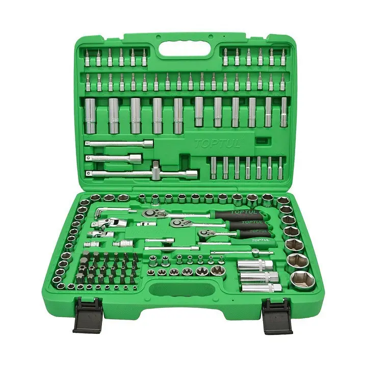 Професійний набір інструменту 1/4", 3/8", 1/2" 151 од. . TOPTUL GCAI151R - фото 2