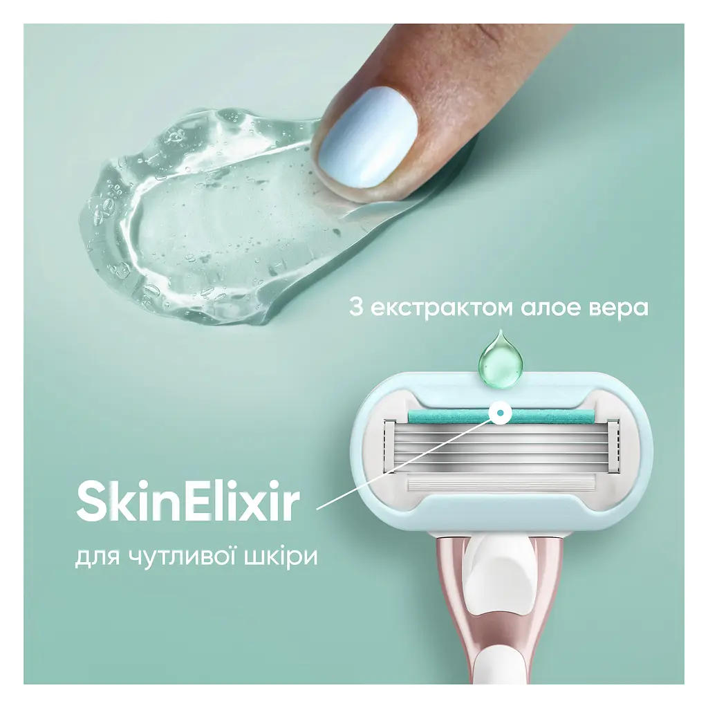 Змінні картриджі для гоління (леза) жіночі Venus Pro Smooth Sensitive 3 шт. - фото 5
