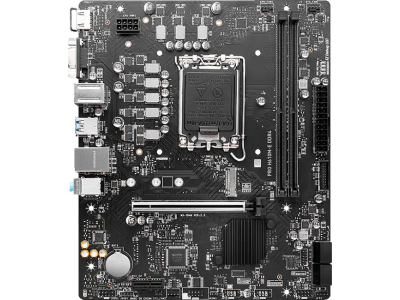 Материнська плата MSI PRO H610M-E (911-7D48-019) - фото 2