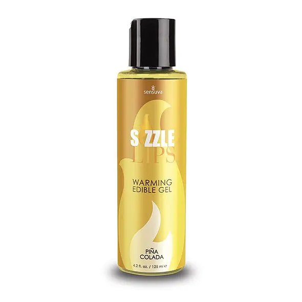 Їстівний зігрівальний масажний гель Sensuva Sizzle Lips Pina Colada, 125 мл