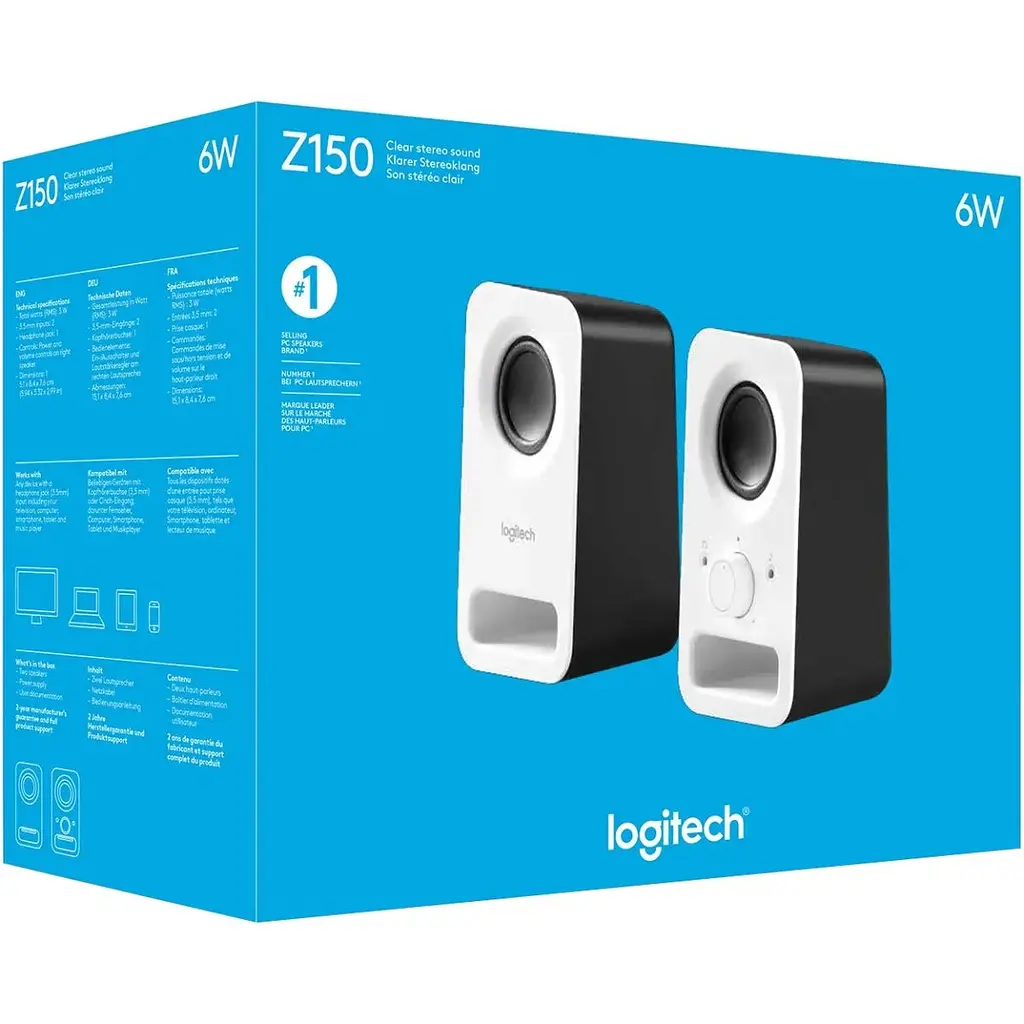 Акустична система Logitech Z150 White (980-000815) [134956] - фото 5