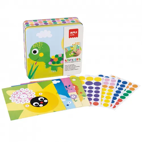 Игра со стикерами Apli Kids в металлической коробке Животные (13949) - фото 3