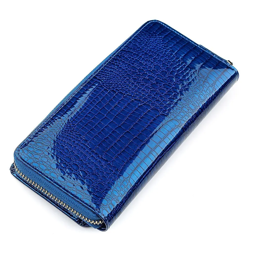 Гаманець жіночий ST Leather 18435 (S7001A) лакований синій - фото 5