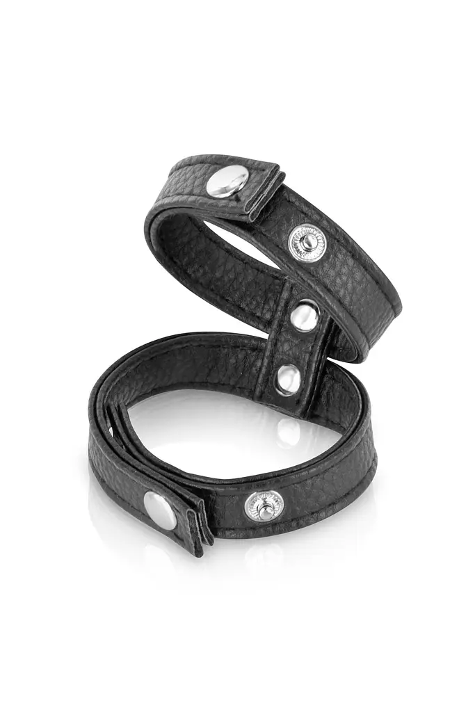Подвійне ерекційне кільце з обхватом для мошонки Fetish Tentation Double Сockring Fetish Tentation SO4664 91473 - фото 2